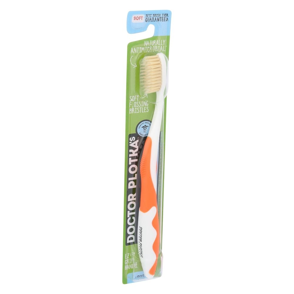Mouth Watchers Orange Adult Manual Toothbrush