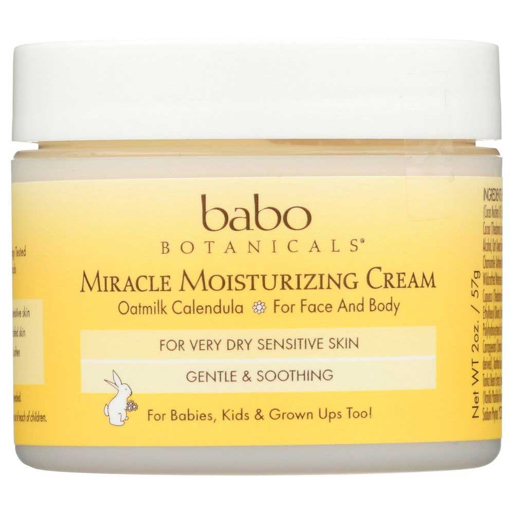 Babo Botanicals Oatmilk Calendula Miracle Moisturizing Cream, 2 Ounce