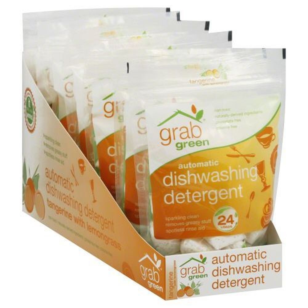 Grab Green Tangerine with Lemongrass Automatic Dishwashing Detergent Pod, 15.2 Ounce -- 6 per case
