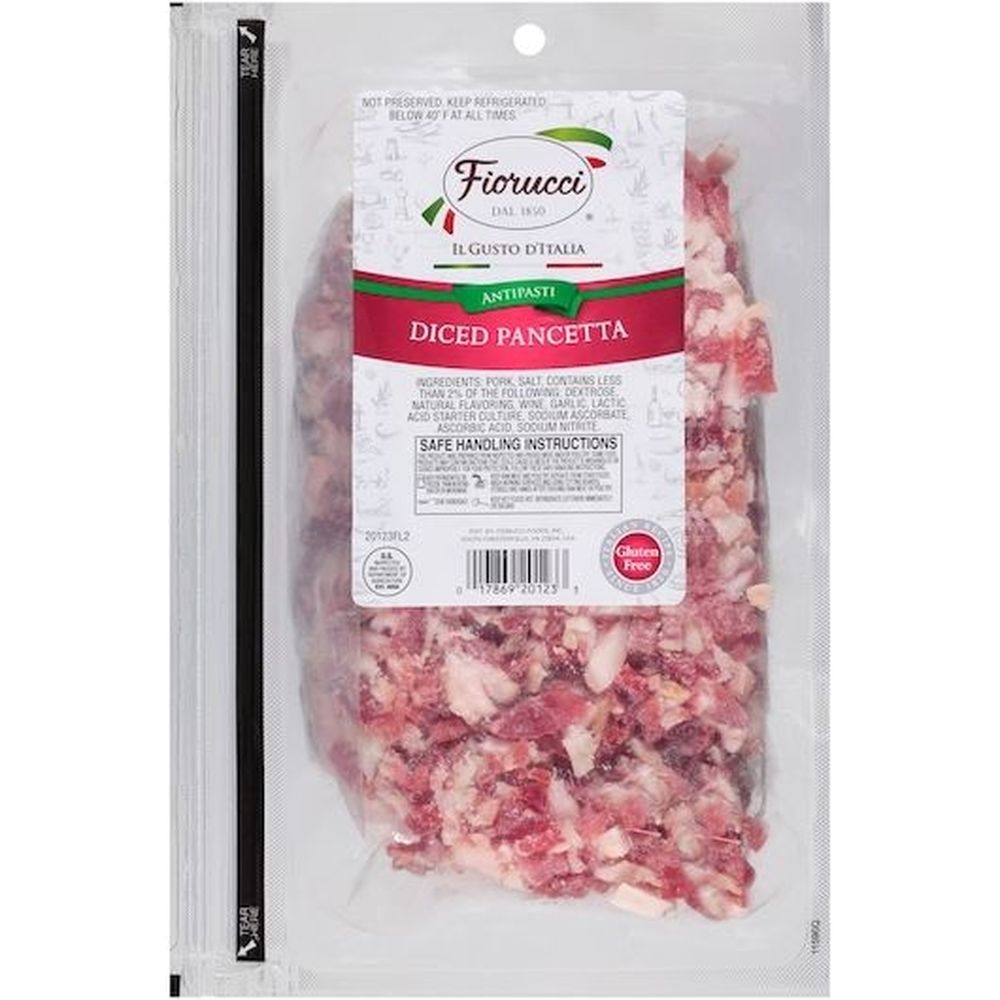 Fiorucci Diced Pancetta -- 5 per case