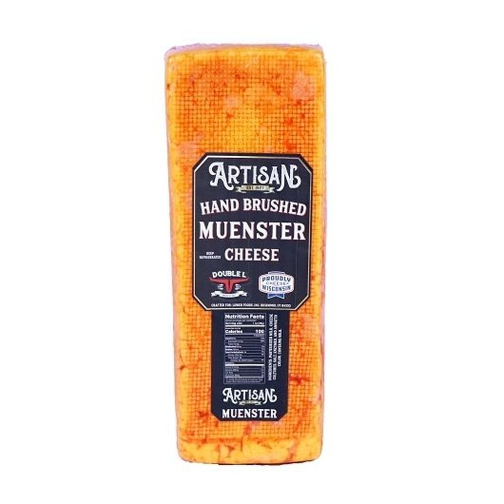 Artisan Hand Brushed with Paprika Muenster Cheese Loaf, 6 Pound - 2 per case