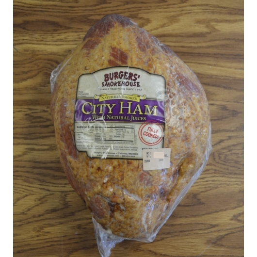 Burgers Smokehouse Whole Bone In City Ham, 17 Pound -- 2 per case