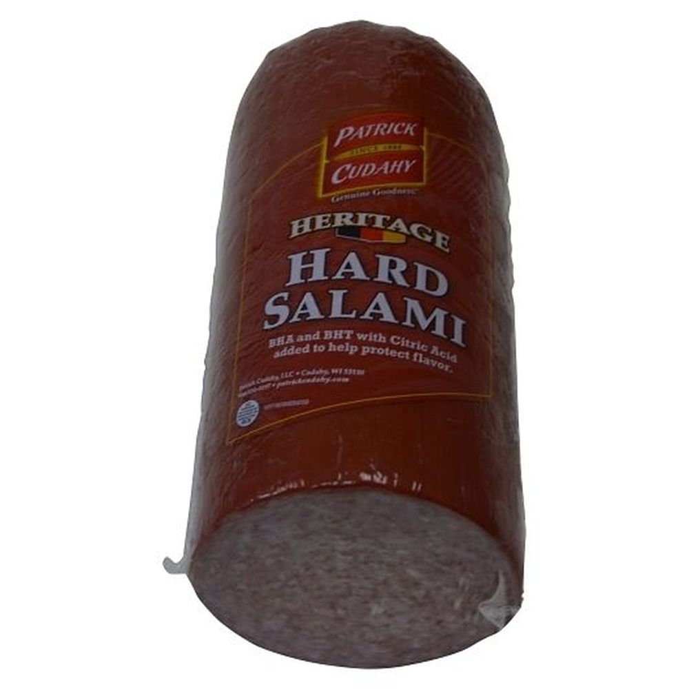 Heritage Patrick Cudahy Dry Hard Sausage Salami, 3.45 Pound -- 4 per case