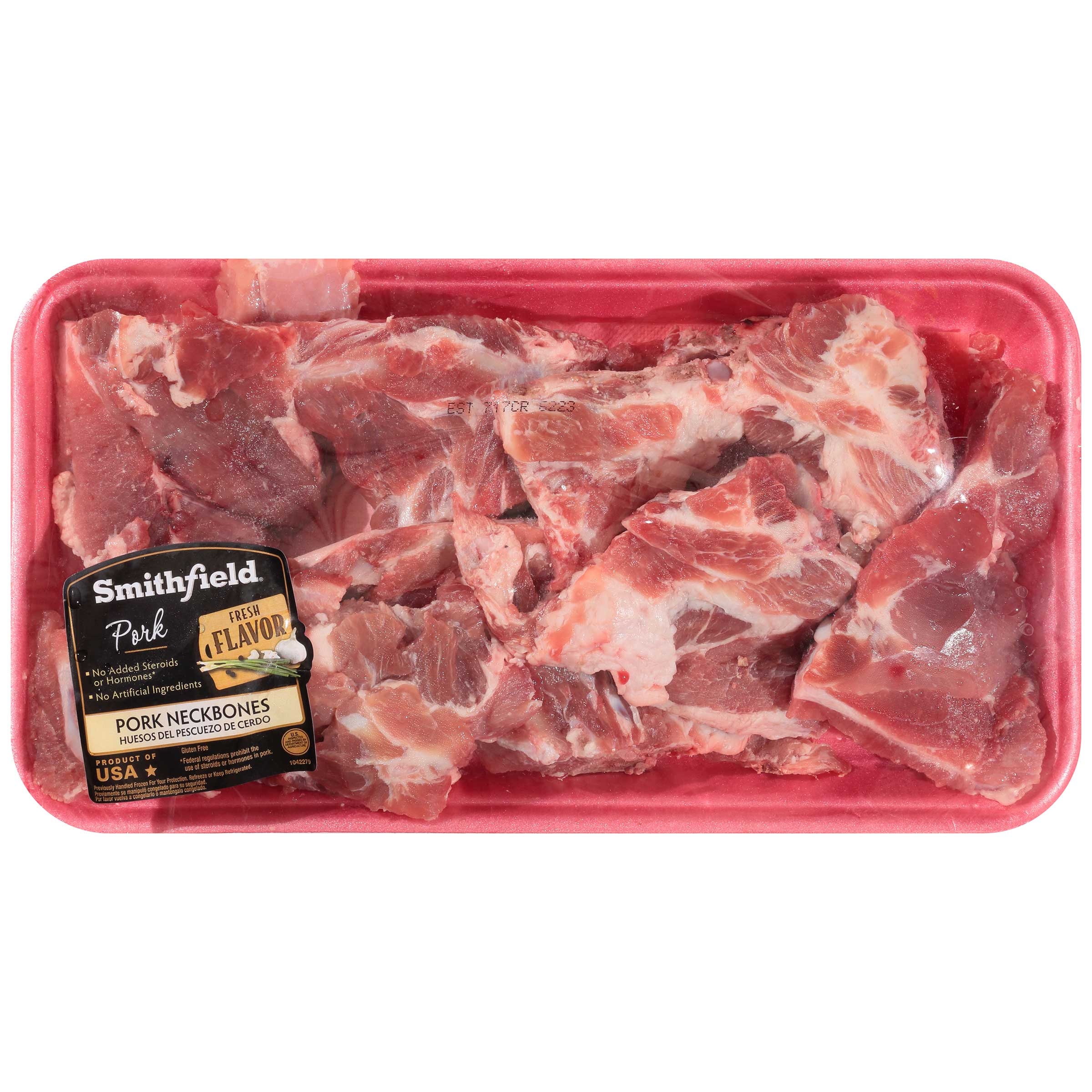 Smithfield Pork Neck Bones, 20.4 Pound.