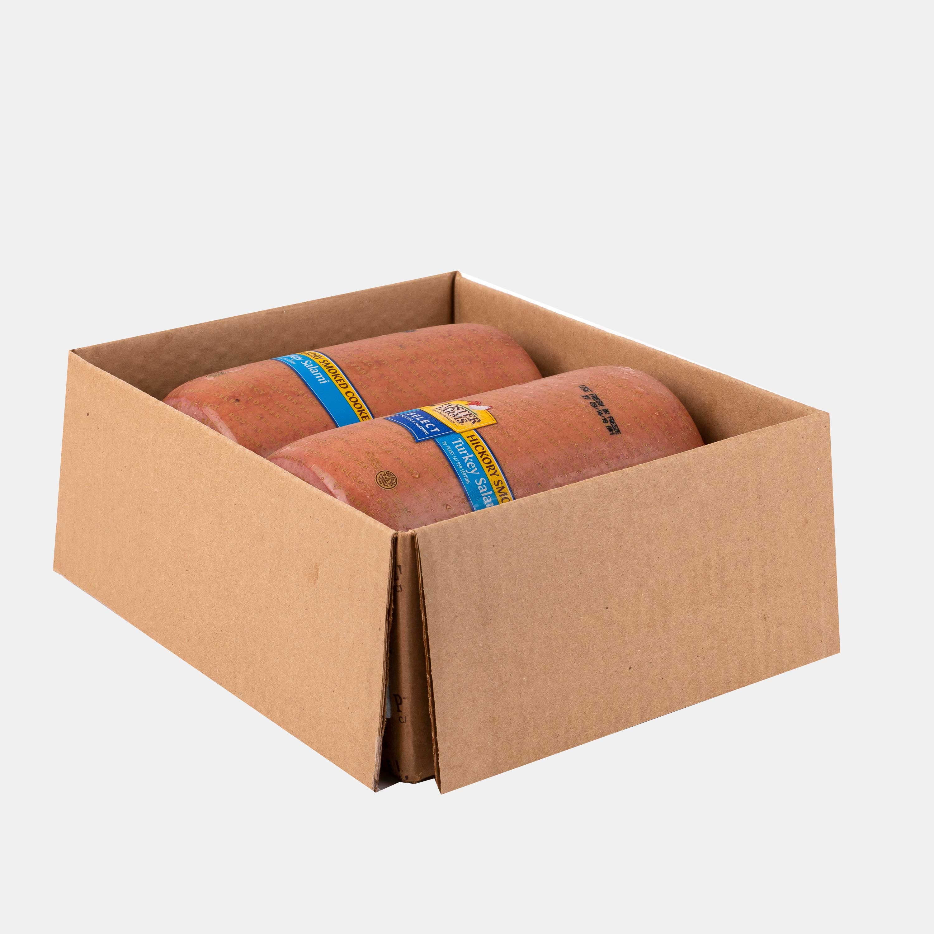Foster Farms Fully Cooked Turkey Salami -- 2 per case.