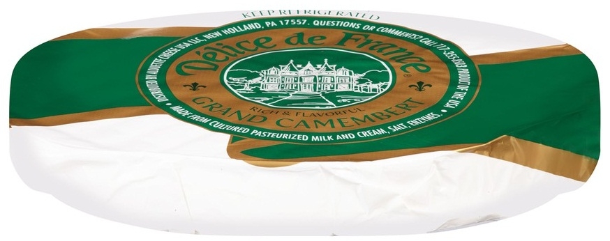 Alouette Delice de France Plain Grande Camembert Cheese, 4.4 Pound -- 2 per case