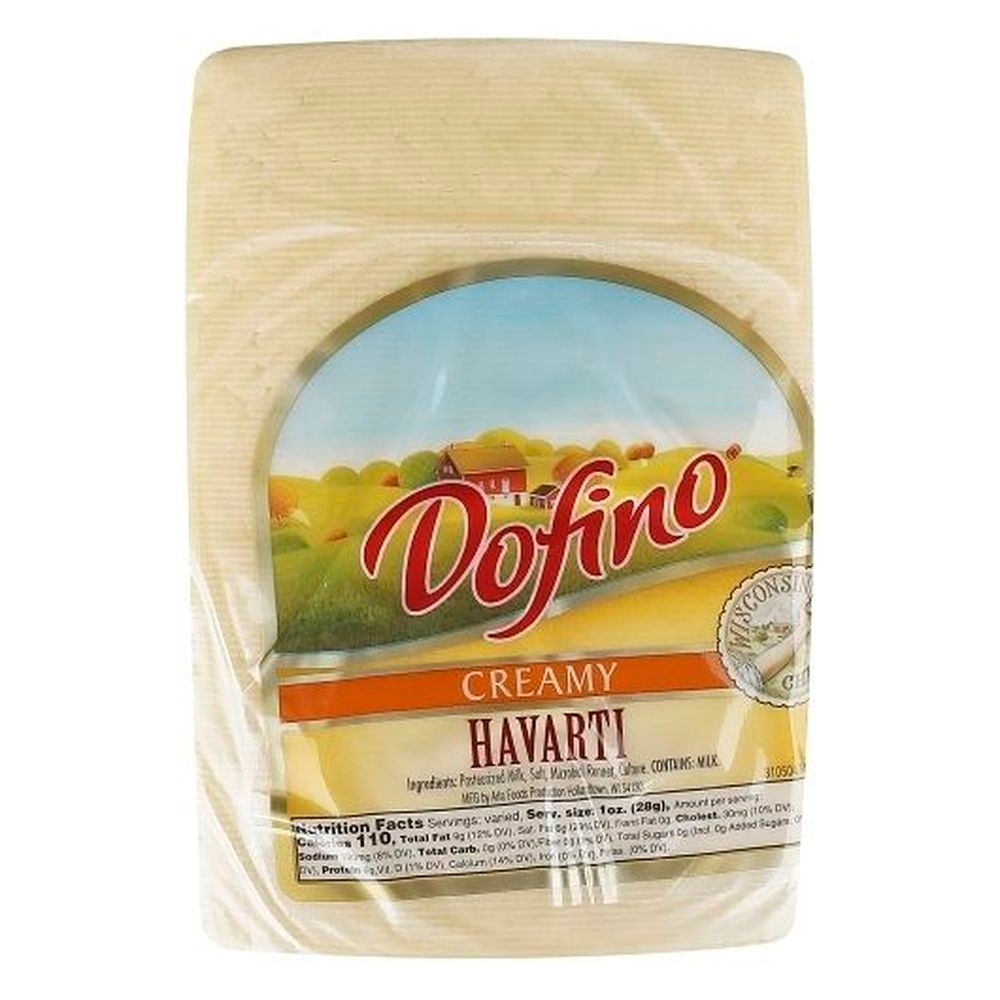 Dofino 4.75 Pound Creamy Havarti Cheese, 2 count