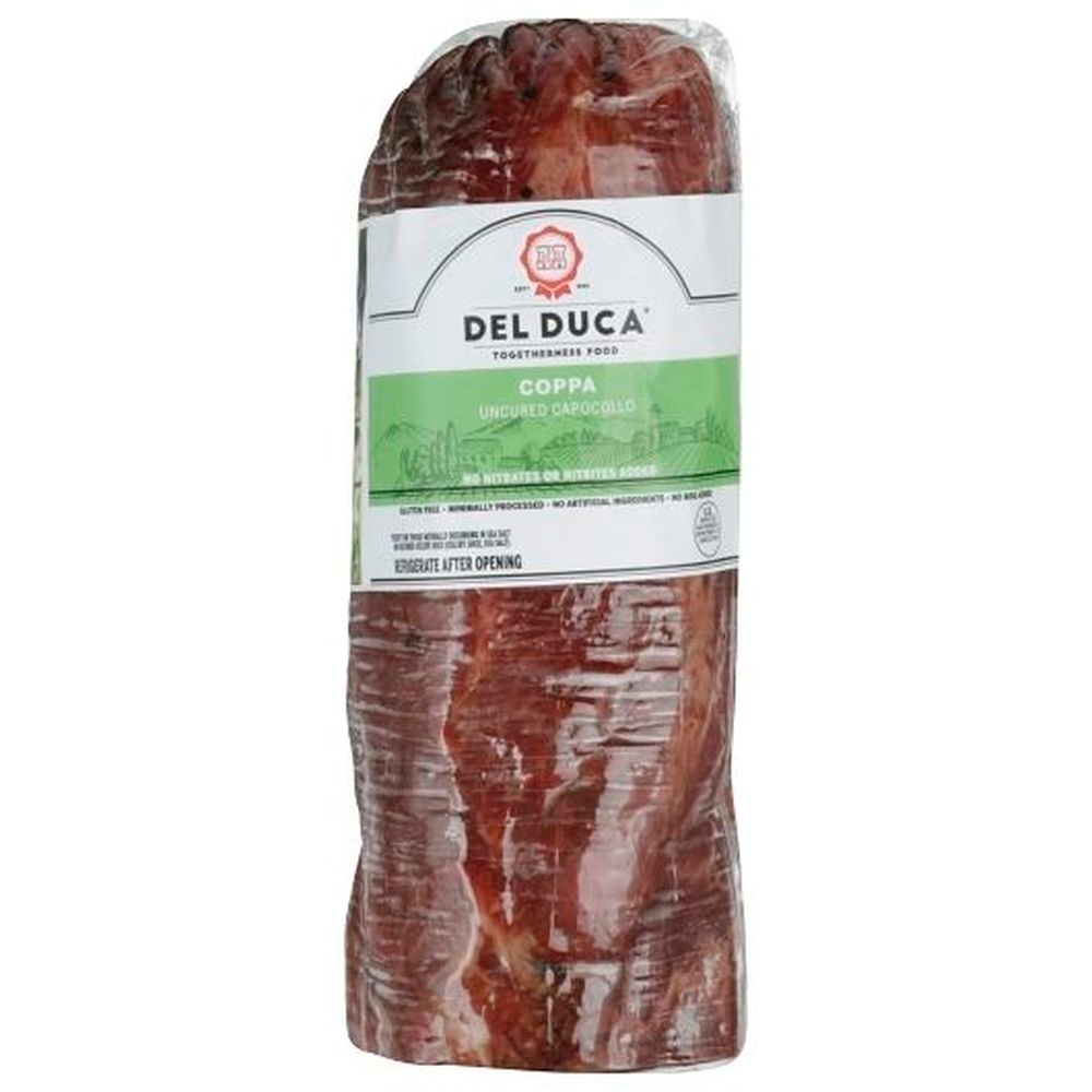 Del Duca Sliced Coppa Log, 9 Pound