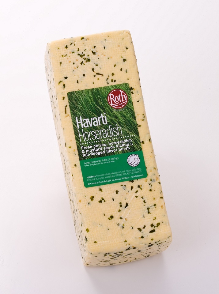 Roth Horseradish Havarti Cheese Loaf , 9 Pound