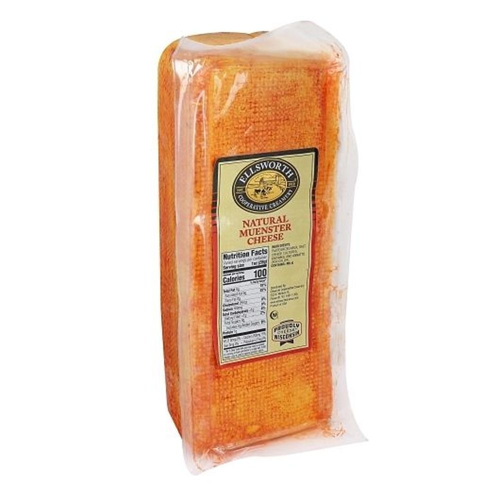 Ellsworth Natural Muenster Cheese, 6 Pound -- 2 per case