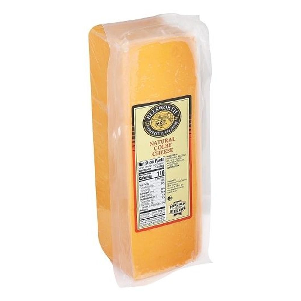 Ellsworth Natural Colby Cheese, 5 Pound -- 2 per case