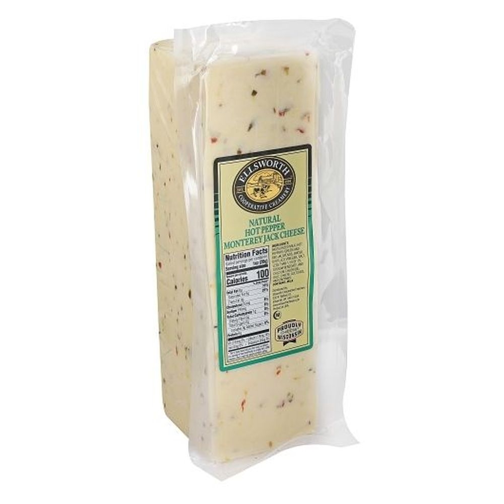 Ellsworth Natural Hot Pepper Monterey Jack Cheese, 5 Pound -- 2 per case