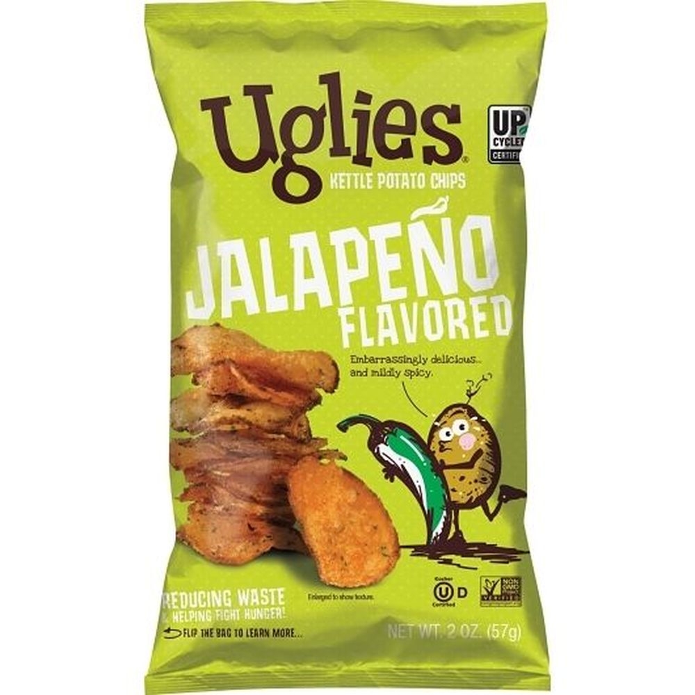 Uglies Jalapeno Kettle Chips, 2 Ounce -- 10 per case