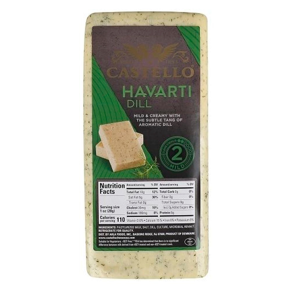 Castello Havarti Cheese with Dill, 9.15 Pound