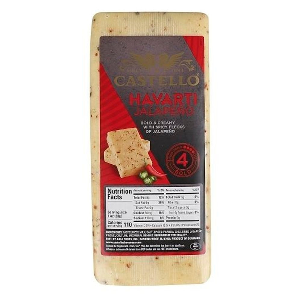 Castello Havarti Cheese with Jalapeno, 9.15 Pound