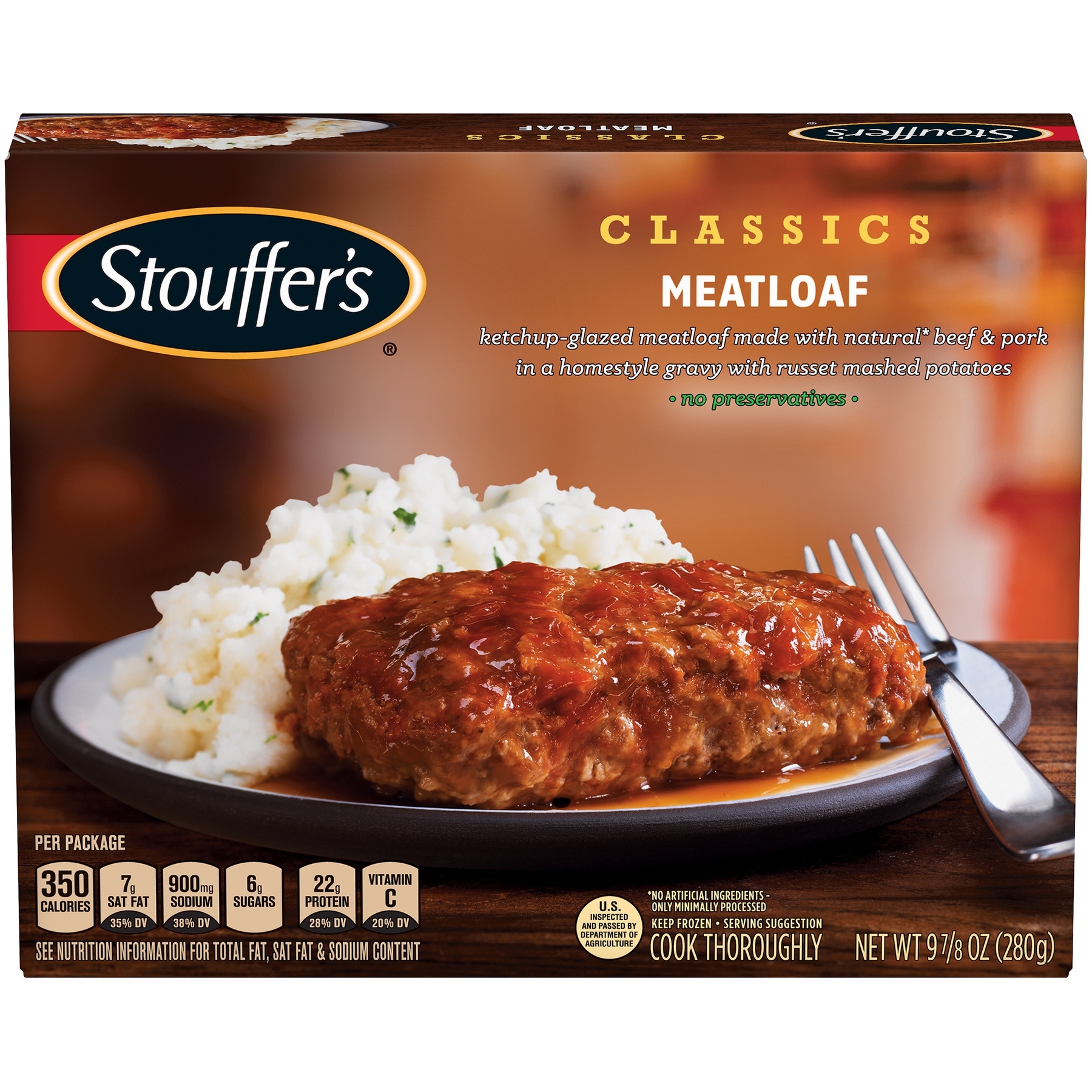 Stouffer's Entree Meatloaf, 9.78 Ounce -- 12 Per Case
