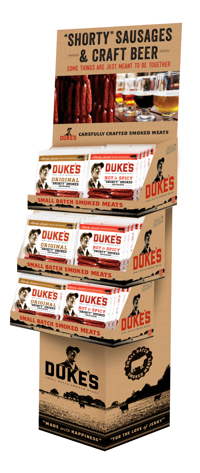 Duke's Meats Hot and Spicy Shorty Smoked Sausages, 5 Ounce -- 8 per case