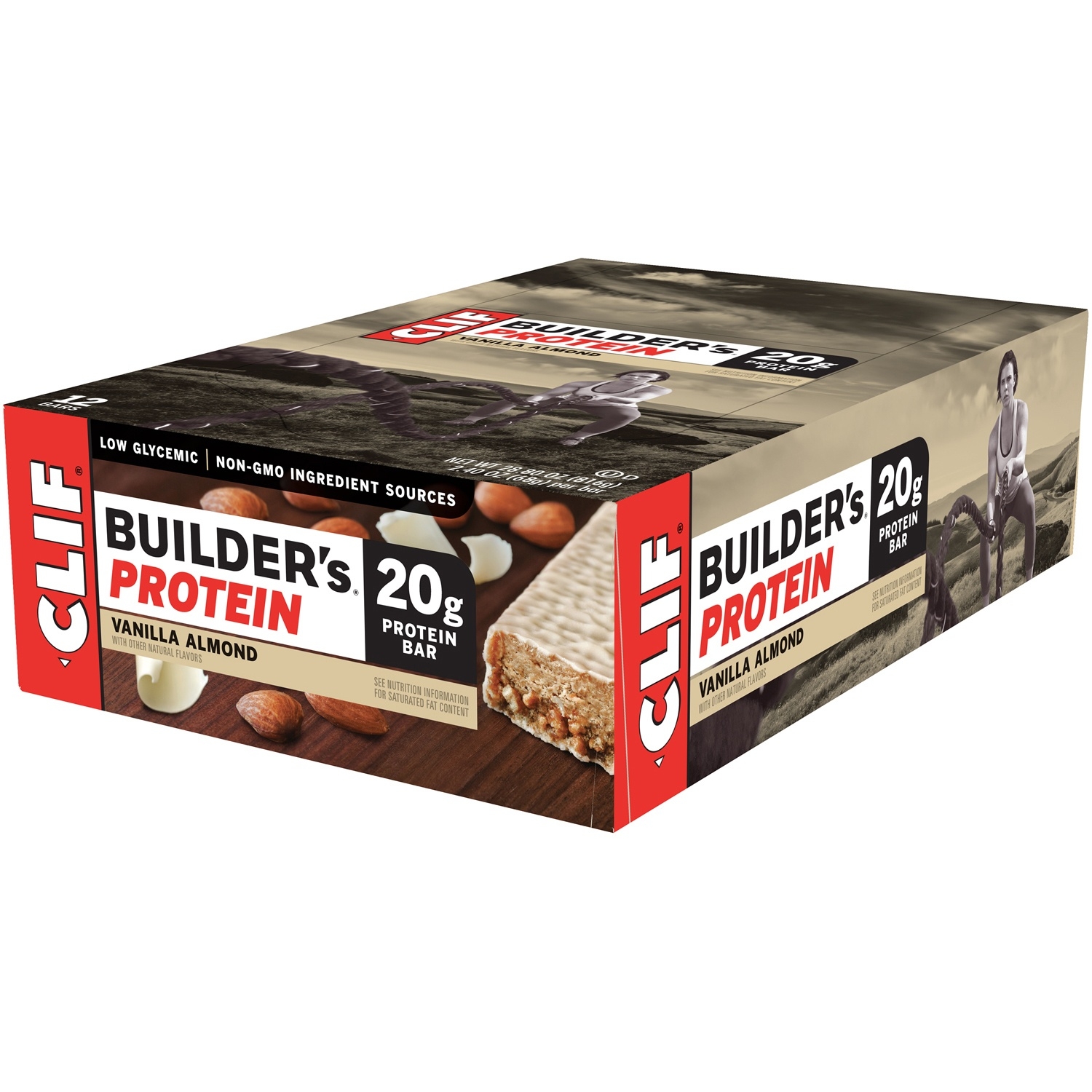 Builders Vanilla Almond Snack Bar, 2.4 Ounce -- 144 per case.