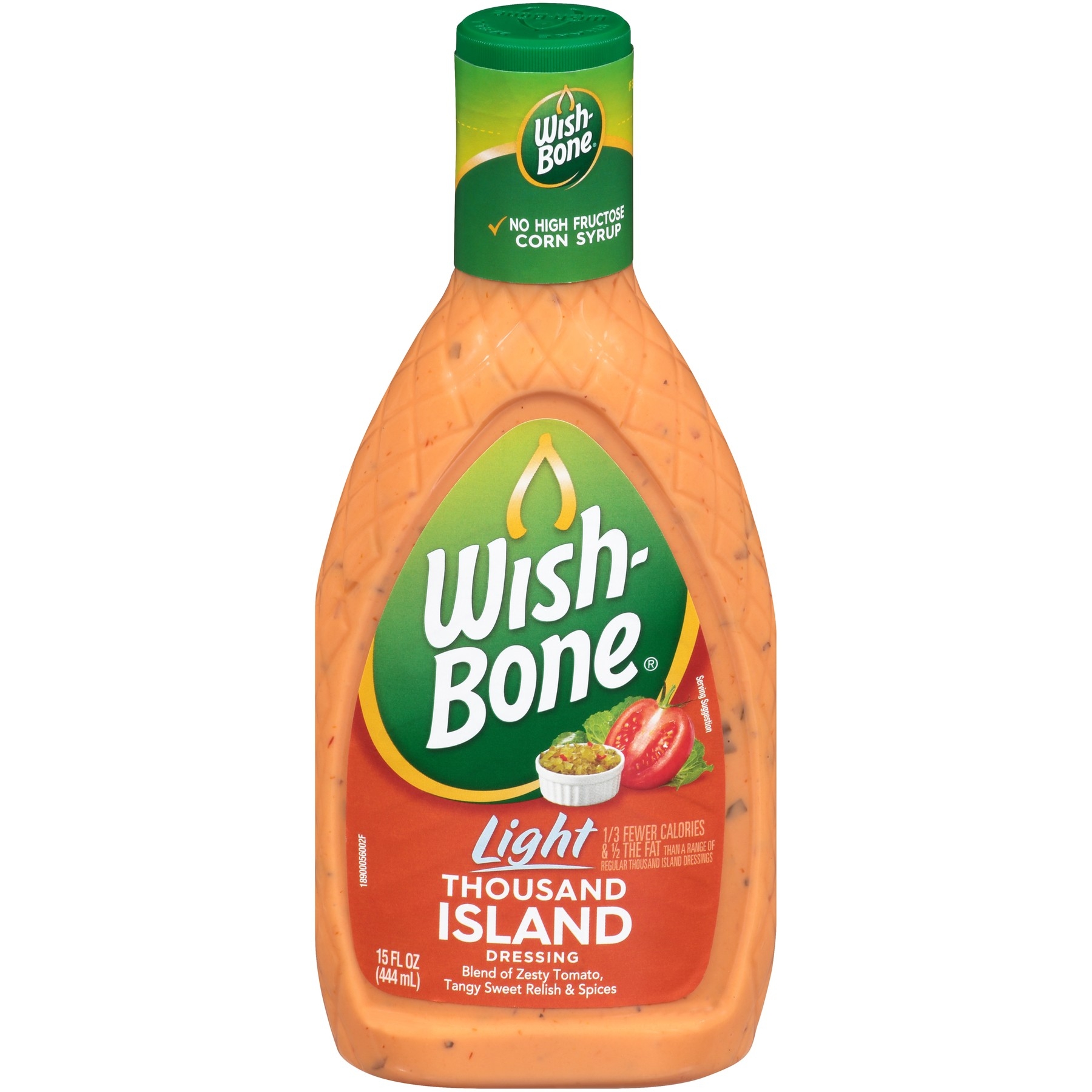 Wish Bone Light Thousand Island Dressing, 15 Fluid Ounce -- 6 per case.