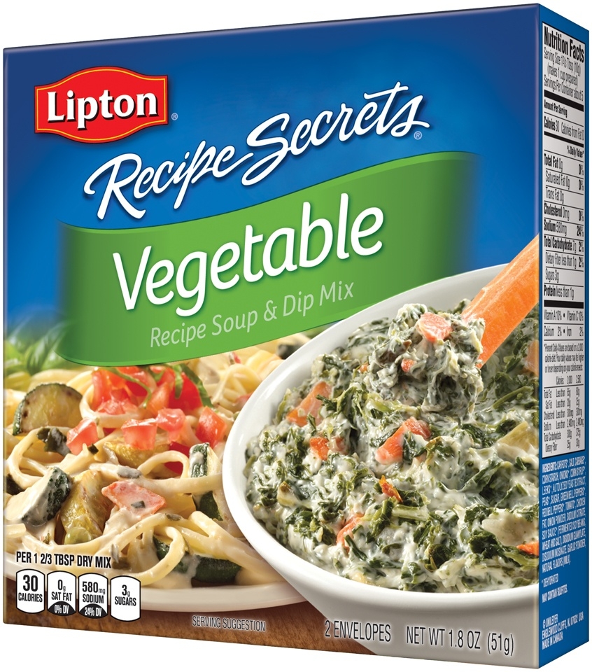 Lipton Savoury Spring Vegetable Recipe Mix - 1.8 oz packet, 12 per case