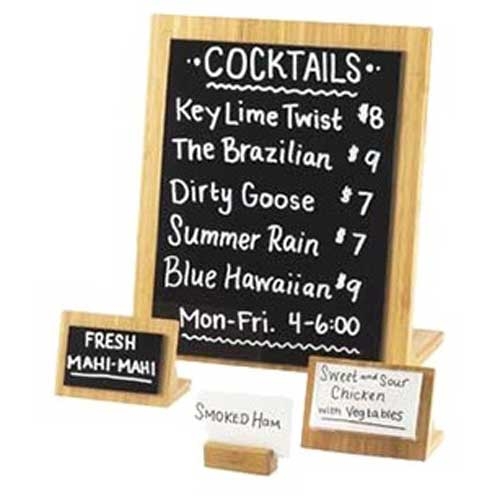 Cal Mil Bamboo Framed Card Holder, 4.25 x 2.125 x 2.75 inch