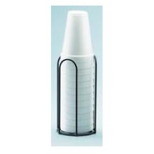 Cal Mil Black U Form Wire Frame Cup and Lid Holder, 4 1/8 x 4 1/8 x 8 1/8 inch