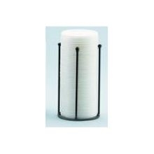 Cal Mil Black Beaded Wire Frame Cup and Lid Holder, 4 1/8 x 4 1/8 x 8 1/8 inch