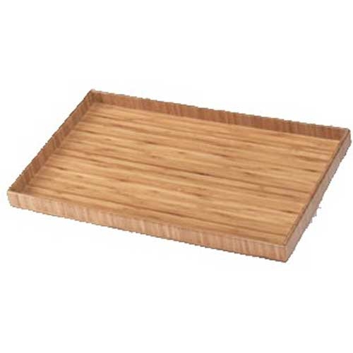 Cal Mil Bamboo Tray, 12 x 9.75 x 1.25 inch