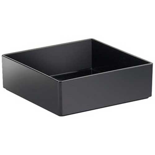 Cal-Mil Black Melamine Box, 10 x 10 x 3 inch