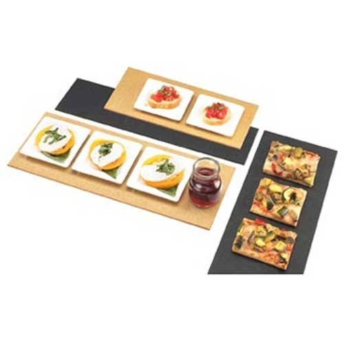 Cal Mil Black Flat Serving/Display Board, 15.875 x 6 x .25 inch