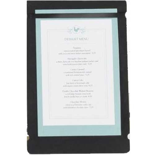 Cal Mil Durable Black 4 x 11 inch Menu Board, 5.250 x 12 x .125 inch