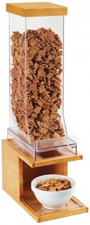 Cal Mil Madera Single Cereal Dispenser, 6.5 x 9.25 x 24.25 inch.