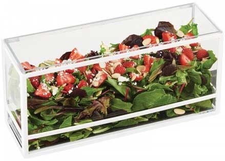 Cal Mil White Rectangle Presentation Display Box, 7 inch.