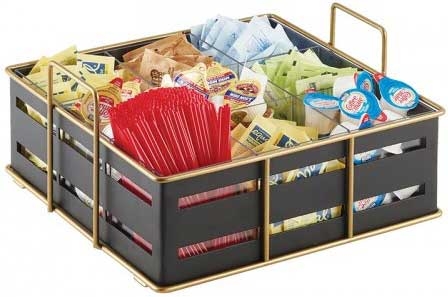 Cal Mil Empire 9 Section Condiment Organizer, 11.75 x 11.5 x 6 inch.