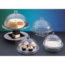 CalMil Round Shallow Tray, Clear, 10 inch Diameter