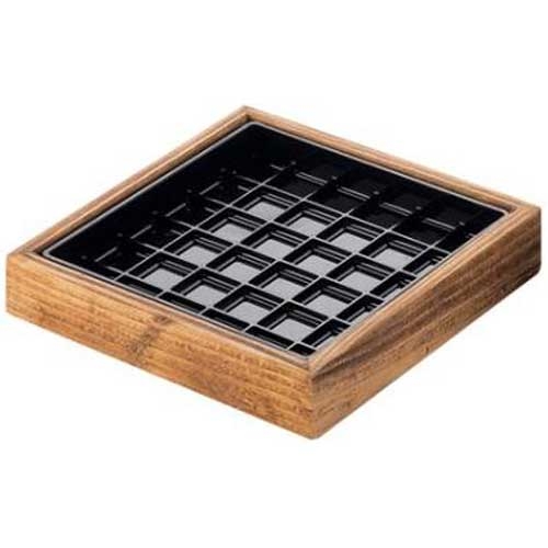 Cal Mil Madera Drip Tray, 6 x 6 inch