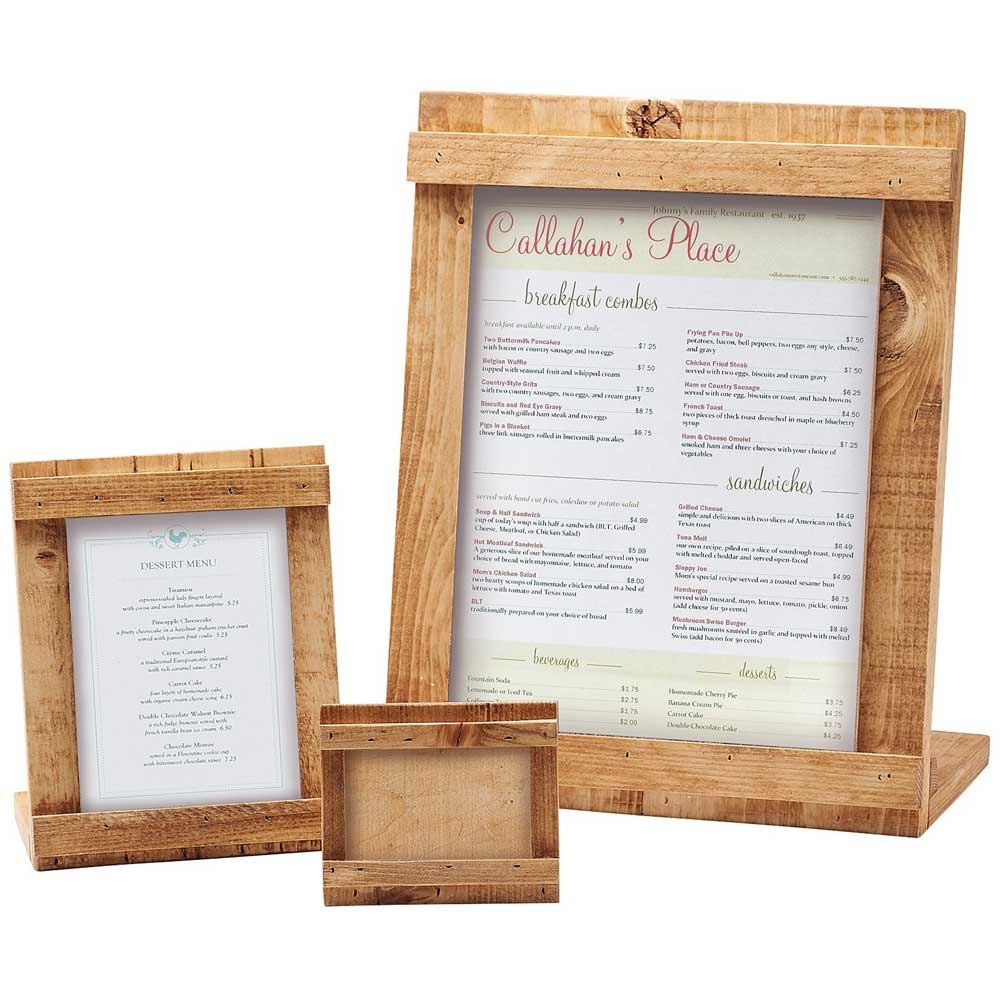 Cal Mil Madera Clear Card Holder, 4.25 x 2.5 inch