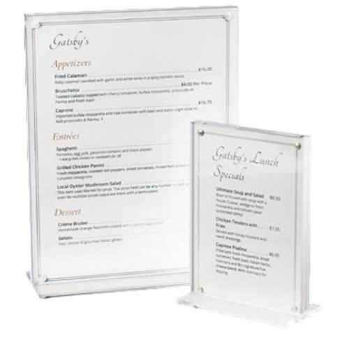 Cal Mil Clear Card Holder, 4 x 2 x 6 inch