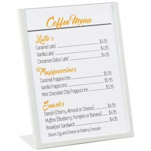 Cal Mil Clear Acrylic Deluxe Card Holder, 4 x 1 x 6 inch
