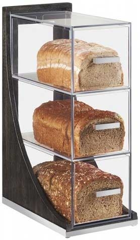 Cal Mil Cinderwood Vertical 3 Tier Bread Box, 6.5 x 13 x 20.25 inch.