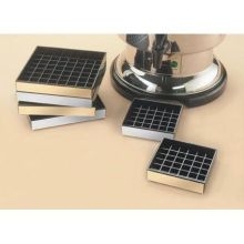 CalMil Square Drip Tray, Silver Face, 6 x 6 inch