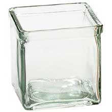 Cal Mil Glass Extra Jar Display for Stair-Step 4x4 Jar Display, 4 x 4 x 4 inch