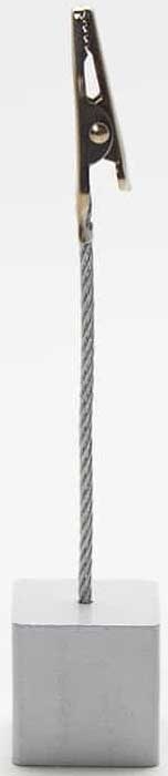 American Metalcraft Aluminum Square Alligator Clip Card Holder, 4-1/4 inch High