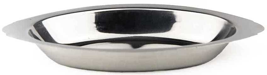 American Metalcrafts Stainless Steel Au Gratin Dish - Oval Platter, 8 Ounce, 8 inch x 4-5/8 inch Top Outer Diameter