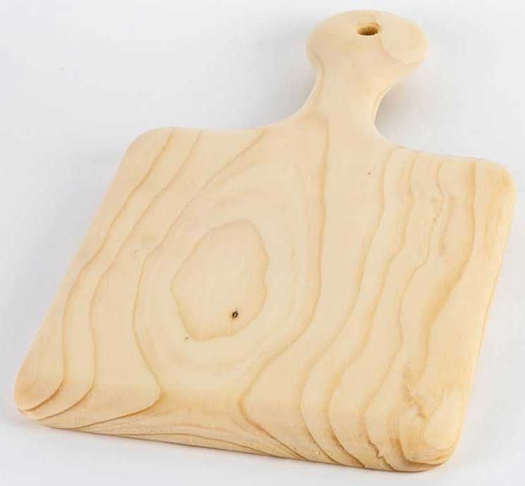 American Metalcraft Heavy Rubber Wood Bread Board, 8 x 10 inch