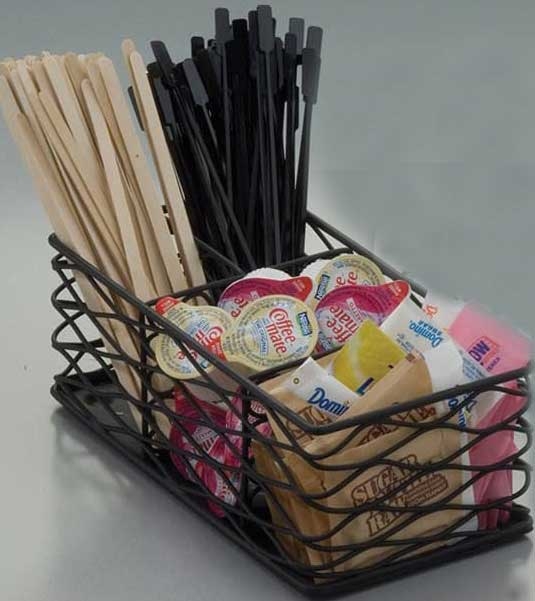 American Metalcraft Black Birdnest Coffee Caddy, 8 1/2 x 4 3/8 x 3 1/8 inch