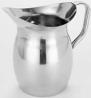 American Metalcrafts 18/8 Stainless Steel 68 Ounce Bell Pitcher with Ice Guard