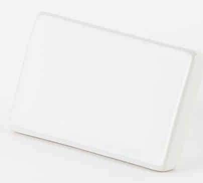 American Metalcraft Rectangle Ceramic Card Sign and Marker, 3 3/4 x 2 1/2 inch