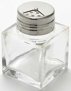 American Metalcraft Adjustable Dial Top Glass Shaker, 6 Ounce