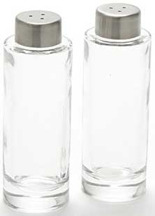 American Metalcraft Round Glass Salt and Pepper Set, 2 Ounce -- 1 set